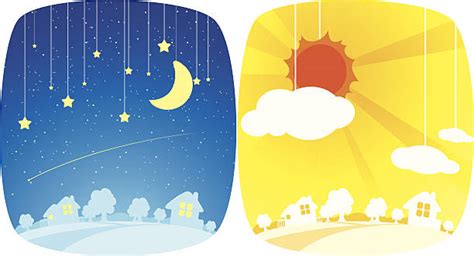 Royalty Free Day And Night Clip Art Vector Images