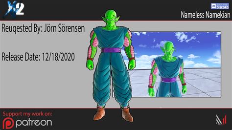 Dragon Ball Xenoverse 2 Nameless Namekian Showcase Mod Youtube