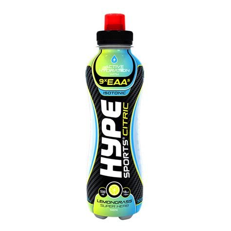Buy Hype Energy Sport Drink Citric Lemon Grass Super Herb 500mg X 12