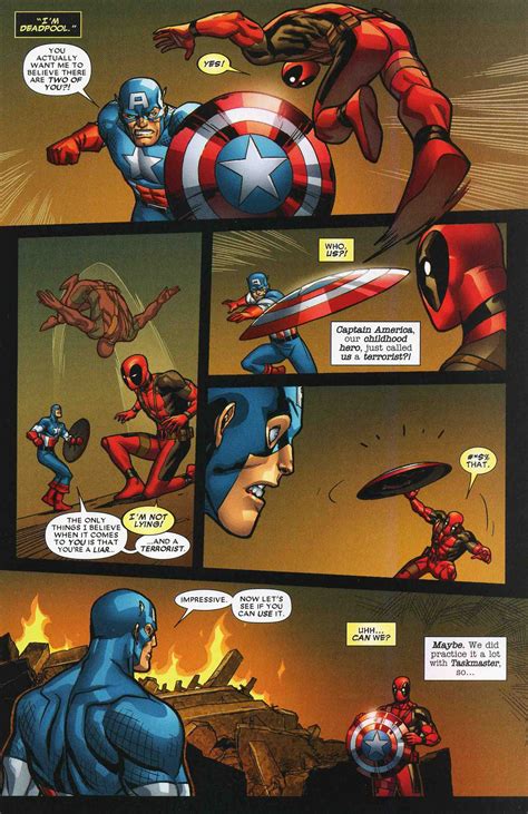 Deadpool Vs Captin America Battles Comic Vine