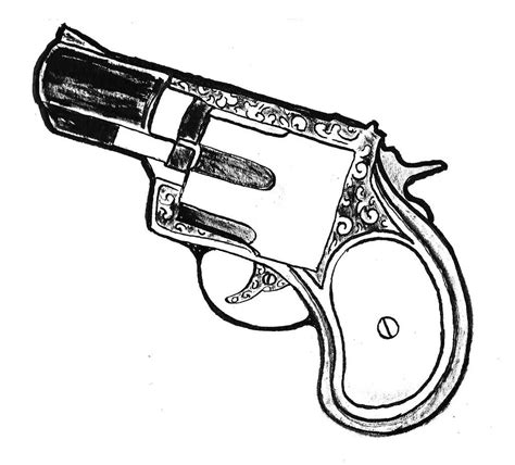 Revolver Drawing At Getdrawings Free Download