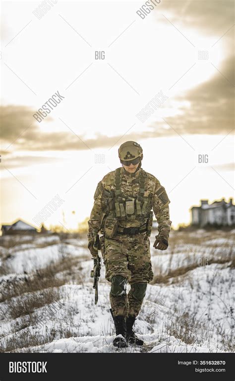 Equipped Army Soldier Image And Photo Free Trial Bigstock