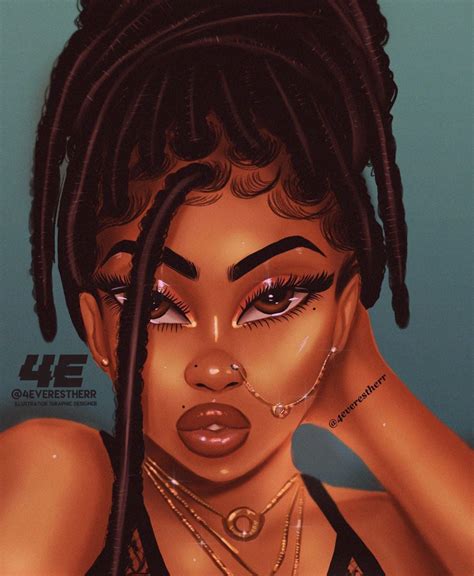 Pin L I S S E T T E 💜 Black Girl Art Black Love Art
