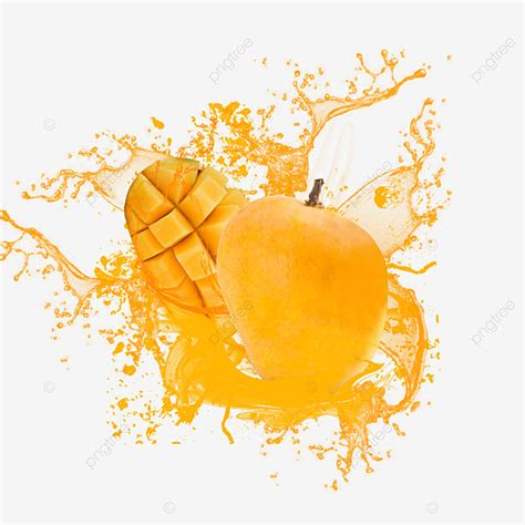 Mango Juice Splash Hd Transparent Mango Juice Splash Summer Juice