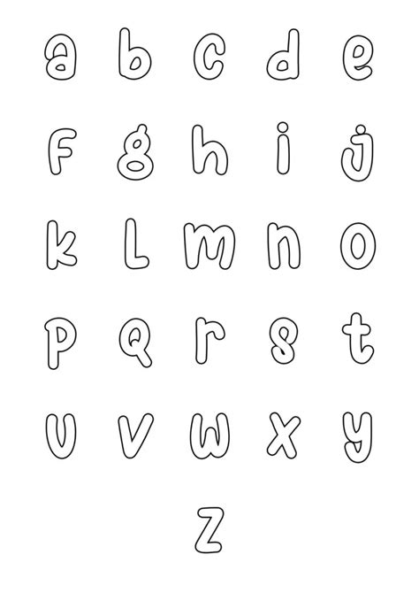 Free Printable Bubble Letters Lowercase Alphabet Set In 2023 Bubble Letters Lowercase