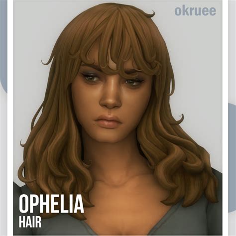 Ophelia Hair Okruee The Sims 4 Create A Sim Curseforge