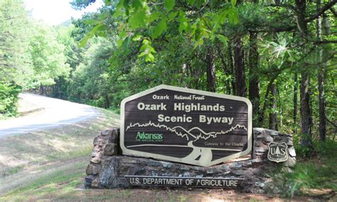 Map Of Ozark National Forest In Arkansas