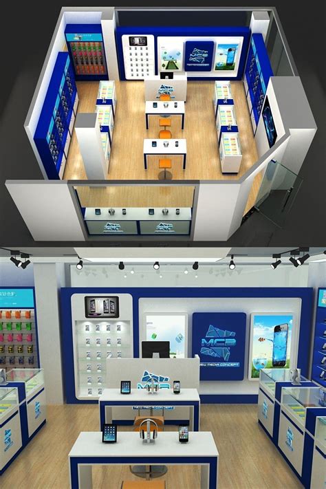 Mcb Mobile Phone Shop In Shop 3d Layout Design Mobile Shop Design