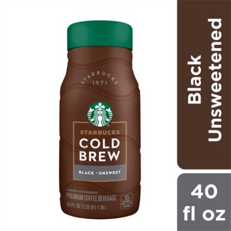 Starbucks Black Unsweetened Cold Brew Premium Coffee 40 Fl Oz Frys