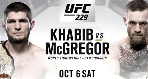 Ufc 229 Mcgregor Vs Khabib Fight Live Stream