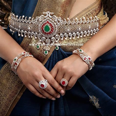 Diamond Vaddanam Bangles From PSS Latest Indian Jewellery Designs