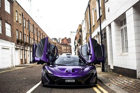 Amazing Purple Carbon Fiber Mclaren P1 Lands In London
