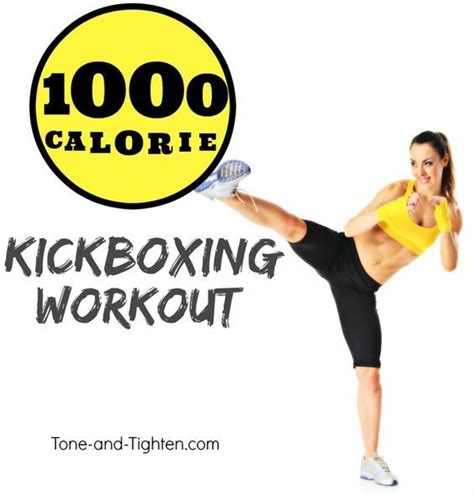 1000 Calorie Cardio Kickboxing Workout Cardio Kickboxing Workout