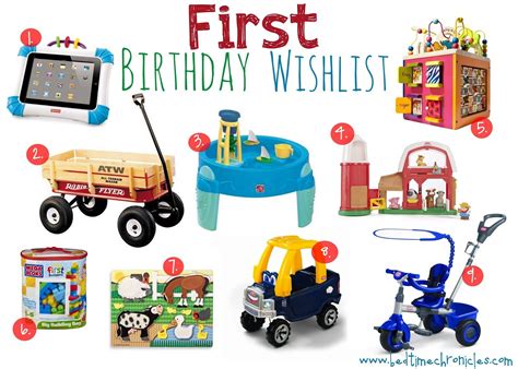 Or, get unique ideas for diy presents. Birthday First Birthday Wishlist | First birthdays ...
