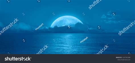 Night Sky Full Moon Clouds Elements Stock Photo 1247762380 Shutterstock