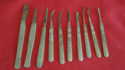 Antique Surgical Knives Instruments From Museum Collection Antique Price Guide Details Page