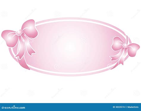 Pink Ribbon Bows Web Logo Stock Illustration Illustration Of Color