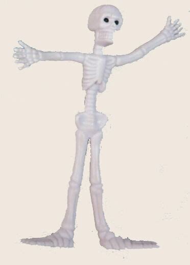 Flexible Skeleton Bendy Skelly Bendable Spooky Toy White For Sale