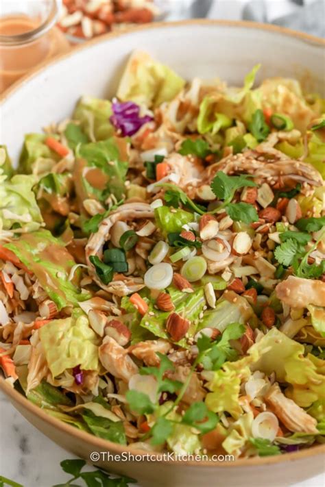 quick asian chicken salad 15 minute recipe the shortcut kitchen