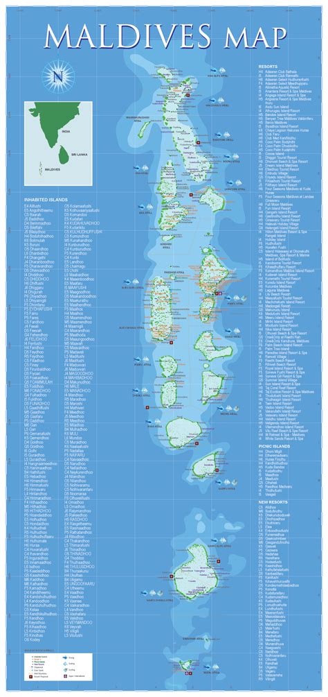 Maldives Map And Maldives Satellite Images
