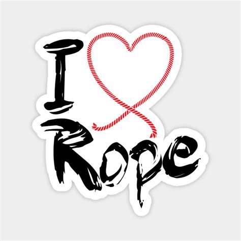 i love rope heart cute bdsm kinky fetish rope magnet teepublic