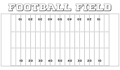 Printable Football Field Diagram