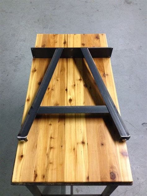 Raw steel is unfinished and will need protected to. A Frame Table Legs - Adjustable Leveling Feet | Metal ...