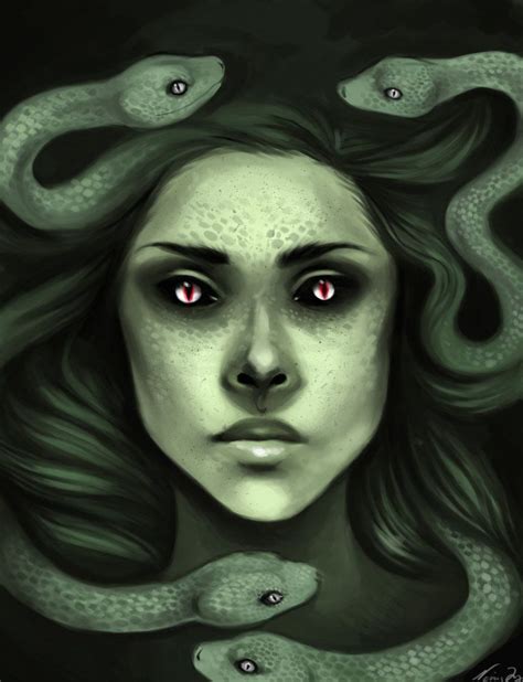 Medusa By Ninajoy On Deviantart Medusa Artwork Medusa Art Creature