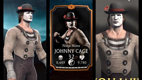 Johnny Cage Ninja Mime Mortal Kombat 11 Mobile Original The