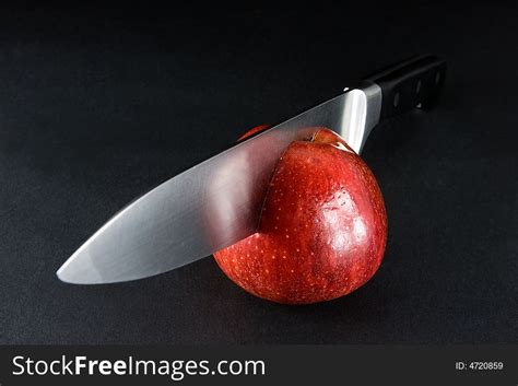 Perfect Cut Apple And Knife Free Stock Images And Photos 4720859