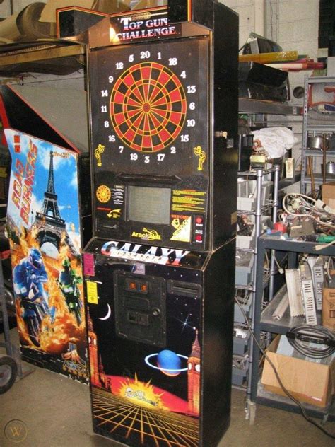 Galaxy Top Gun Challenge Commercial Coin Operated Dart Board 1857018770