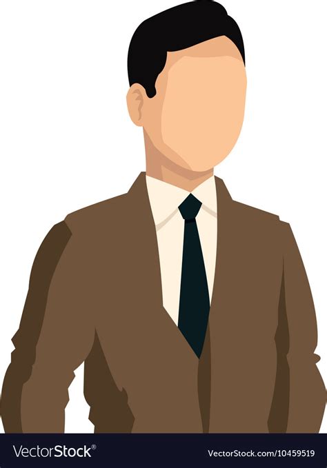 Faceless Businessman Icon Royalty Free Vector Image