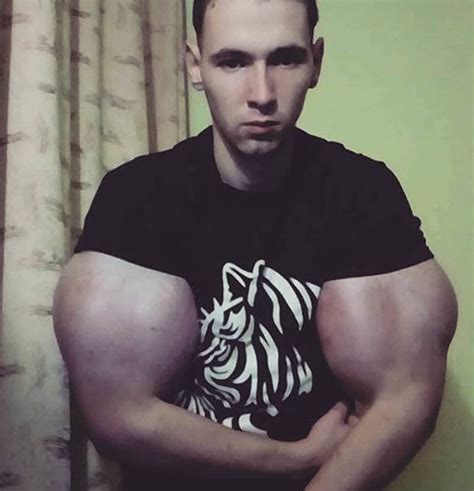 Kirill Tereshin Man With 24 Inch Biceps Blasted For Eating Cat Food For Bigger Muscles Daily Star