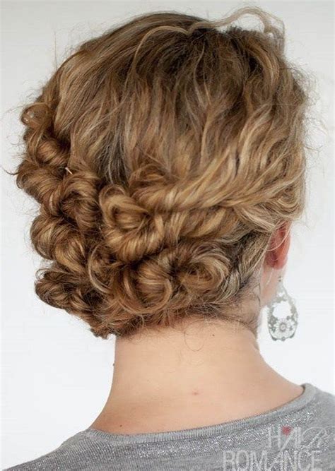 40 Creative Updos For Curly Hair Curly Hair Updo Curly Hair Styles