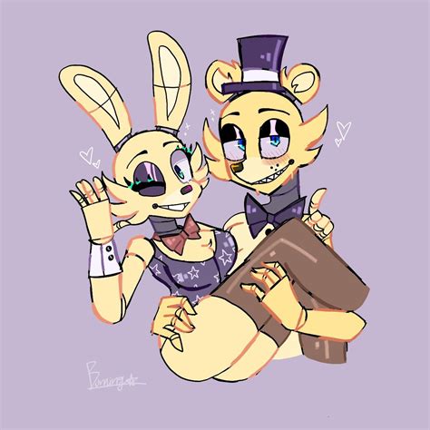 Fredbear X Spring Bonnie Fnaf Fnaf Jumpscares Thicc Drawing Base Anime Fnaf