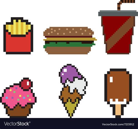 Minecraft Fast Food Pixel Art Drawing Pixel Art Food Painting Grid Hot Sex Picture