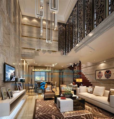 Luxury Villa Design Living Room Interior 3d Model Max Vray
