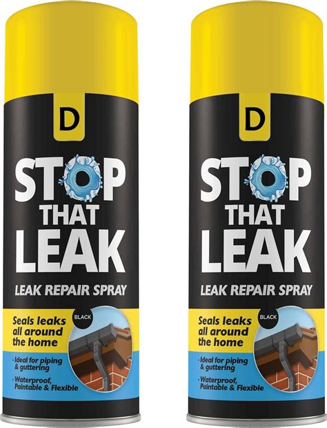 X Ml Stop The Leak Sealer Spray Waterproof Sealant For Pipe Leaks Cracks Instant Solution