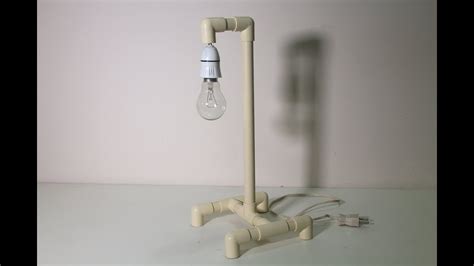 Table Lamp Made By Pvc Pipe Diy Awesome Pvc Craft Projects Youtube