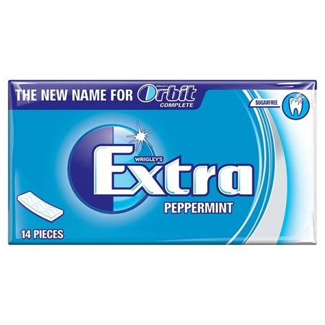 Wrigleys Extra Peppermint Sugarfree Gum 14 Pieces 27g