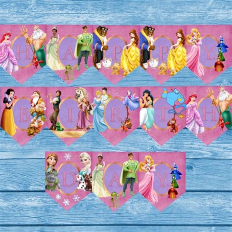 Happy Birthday Banner Printable Disney Princess Printable Word Searches