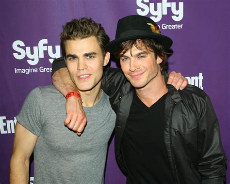When They Gave Each Other This Awkward Side Hug Ian Somerhalder And