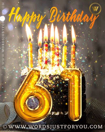 Happy 61 Birthday  12 Original Creative Animated S