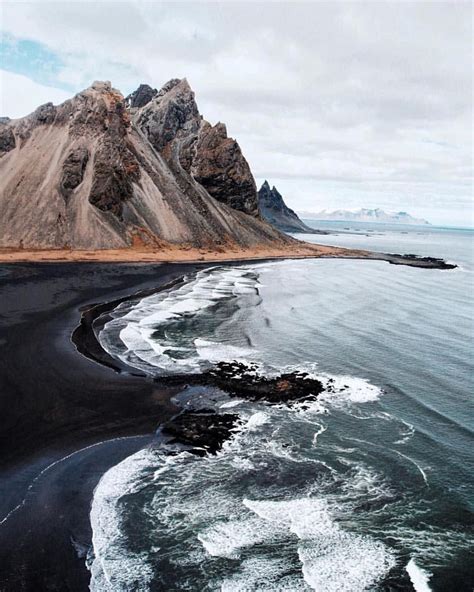 Black Sand Beaches Of Stokksnes Iceland Via Onreact
