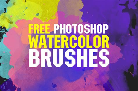 Free Watercolor Brushes Photoshop Free Watercolor Photoshop Brushes