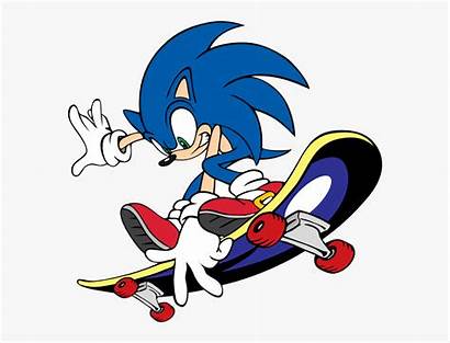 Sonic Gambar Kartun Skateboard Animasi Fantastis Queen