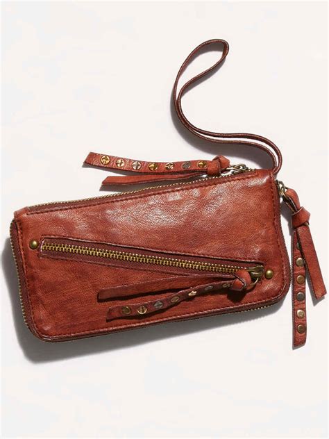 Free People We The Free Distressed Wallet Leather