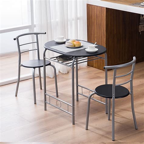 Small Dining Table Sets For 2 Kitchen Dining Set Table And 2 Chairs With Metal Frame And Wine