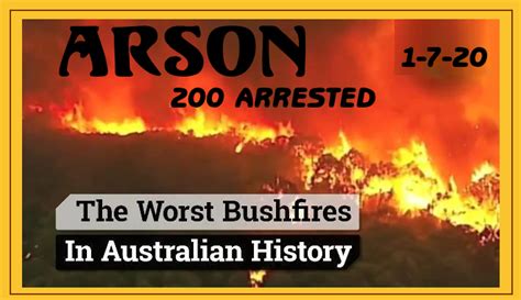 Australia Arson 200 Arrests Jesus Our Blessed Hope