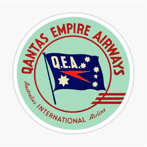 Quantas Empire Airways Sticker By Bloxworth Redbubble